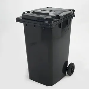 1100L HDPE Plastic Recycled Waste Bin With Drain Trash Can Outdoor Industrial Bin Manufacturer thumbnail-2