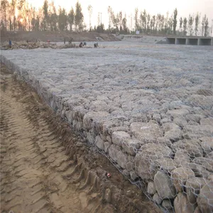 Erosion Control Gabion With Hexagonal Mesh - Galvanized or PVC Coated thumbnail-3
