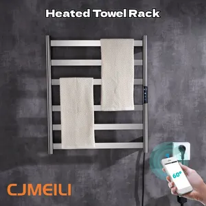 Bathroom Electric Heated Towel Rack, Towel Warmer for Bathroom, Wall Mounted Stainless Steel,6 Colours thumbnail-4