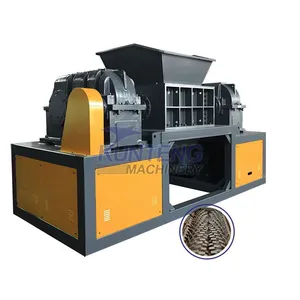 Refrigerator TV Shell Shredder Diesel Barrel Rubber Pipe Dual Axis Shredding Machine EPC thumbnail-1