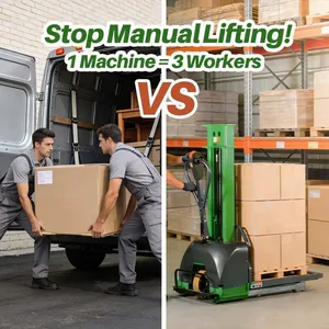 Electric Self Loading Stacker 1500kg 800-1600mm Lift Height Portable Design Easy Operation for Truck Loading Warehouse thumbnail-3
