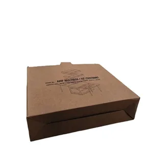 Customized 350g Single Copper Automatic Bottom-fastening Packaging, Custom-made Qishi Hardened Three-layer Corrugated Flying Boxes, Local Hot Stamping of Logo thumbnail-2