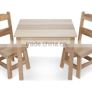 Wooden Children Table and 2 Chairs Set thumbnail-2