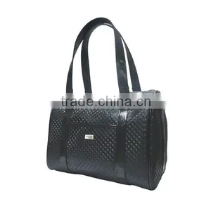 Black Diamond PU Leather Ladies Fashion Handbag With Long Handle thumbnail-4