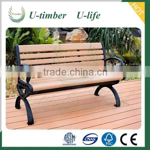Latest Designs and Styles WPC Composite Outdoor Bench thumbnail-2
