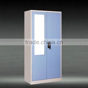 Modern Home Furniture Design 2 Door Steel or Iron Wardrobe Locker thumbnail-1