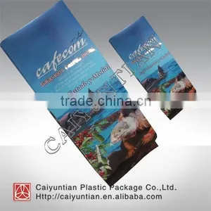 Aluminum Tin Tie Tea Bags With Window/valve Custom Stand up Pouch Quad-sealing Stand up Bag thumbnail-3