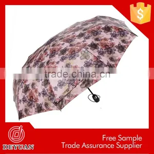 Innovative Products Auto Open Cheapest Aluminum 3 Fold Umbrella thumbnail-3