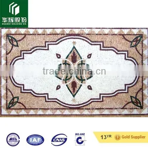 2015 Hot Sale Cheap Natural Marble Stone Square Water Jet for Sale thumbnail-1