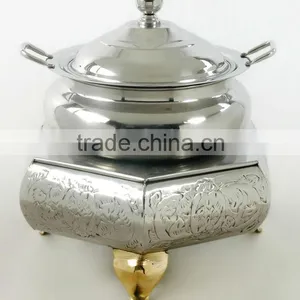 Steel Cheffing Dish, Wedding & Party Utensils, Food Serving Dish, Hot Keeping Dish, Catering Item, Hotel & Restaurant Utensils thumbnail-1
