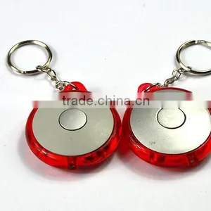 Cheap Round Shaped LED Torch Light Key Chain Worldwide Shipping Wholesaler thumbnail-2
