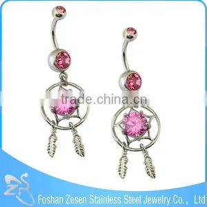 Turquoise Blue Zricon Body Jewelry Belly Ring Stain thumbnail-6