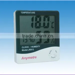 LCD Thermometer Clock Hygrometer thumbnail-1