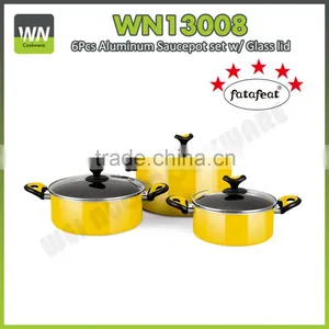 7 Pcs Marble Coating Cookware Set Black Forged Aluminum Stone-coated Cookware thumbnail-3
