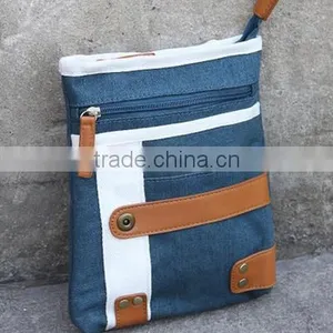 Leisure High-quality Denim Fancy Back Pouch Multi-pockets Waist Bag With Adjustable Strap thumbnail-2