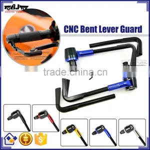 BJ-LG-003 Aftermarket Blue Bent Style 7/8" 22mm CNC Motorcycle Lever Guard thumbnail-1