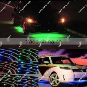 7-Colors LED Undercar Neon Strip Underbody Under Car Body Light Kit thumbnail-1