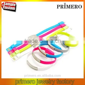 Micro USB Cable Bracelet Data Charging Line Wristband For Android thumbnail-1