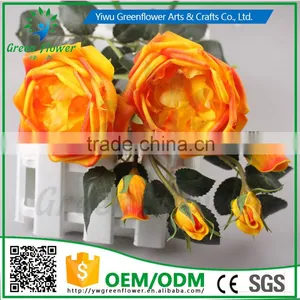 2016 Wholesale Latex Roses Artificial Flowers PU Rose Real Touch Bouquet Wedding Bridal Decor Display Flower thumbnail-2