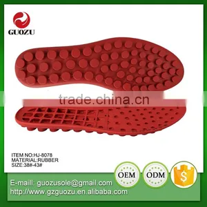 Soft and Flexable Red Color Rubber Outsoles thumbnail-1