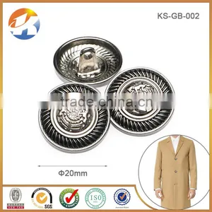 New Design Black Nickel Custom Logo Sewing Buttons thumbnail-1