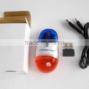 Computer Gift Wireless Liquid Aqua Mouse With Rechargeable Lithium Battery thumbnail-5
