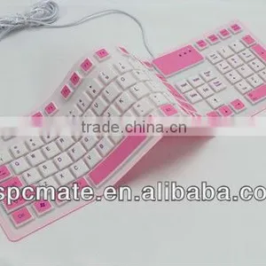 Portable Flexible Folding Silicone Keyboard thumbnail-1