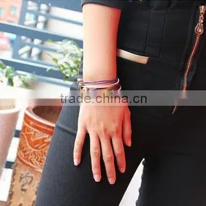 >>hot Selling Cute Promotional Colorful Multi Strands Cord Owl Bracelet/ thumbnail-4