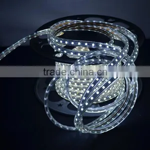 Waterproof SMD 5050 High Voltage 110V 220V 60 Led per Mtr Wedding Decoration Rgb Thin Flexible Led Rope Strip Light Outdoor Use thumbnail-4