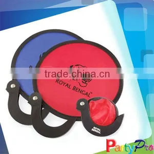 2014 New Promotional Foldable Nylon Hand Fan thumbnail-1