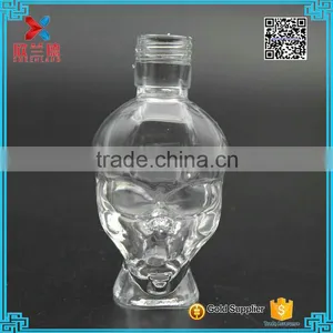 Hot Sale 50ml Cool Design Alien Shaped Transparent Glass Wine Bottles thumbnail-5