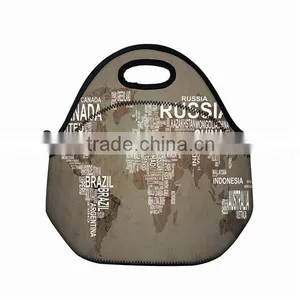 Fashion Colorful Neoprene Lunch Tote Bag for Adult thumbnail-6