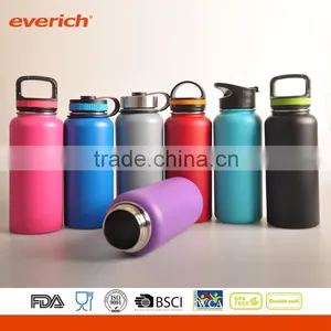 New Design Double Wall 40oz Insulated Wide Mouth Stainless Steel Water Bottle Quality Assured thumbnail-1