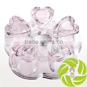 Super Heart Shape Tea Warmer Special Design Glass Teaware Gongfu Teaset thumbnail-1