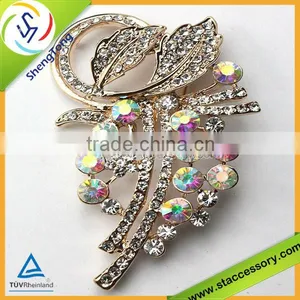 Enamel Metal Flower Brooches Wedding Brooches thumbnail-1