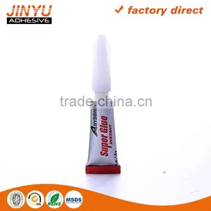 Jinyu Hot Sale Factory Price Oem Odm Welcome 3 Seconds Quick Dry Aluminium Tube Packing Super Strong Glue for Rubber thumbnail-2