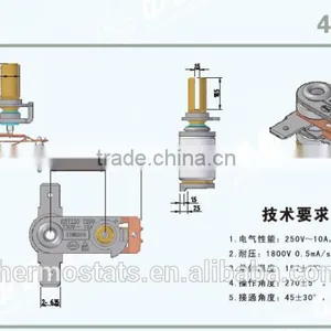 KST220 Electrical Adjustable Bimetallic Oven Thermostat thumbnail-1