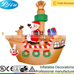 DJ-XT-16 Golden Christmas Inflatable Santa Claus Corsair Outdoor Garden Decoration thumbnail-1