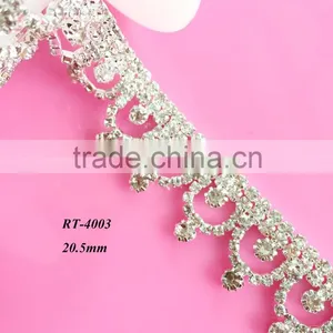 Wedding Crystal Rhinestone Hot Selling Trimming/ Headband Rhinestone Trim / Bridal Dresses Crystal Trim (RT-4003) thumbnail-1