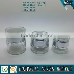 Fosted Glass Cosmetic Bottles and Jars thumbnail-6