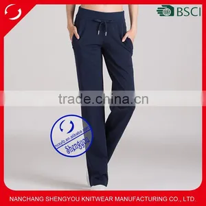 Wholesale Custom Made Cotton Blank Women Yoga Jogger Pants thumbnail-1