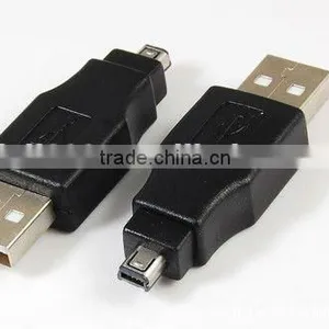 USB 2.0 Type A To Mini Type B 5 Pin M/M Adapter High Speed thumbnail-1