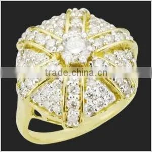 Yellow Gold Diamond Ring thumbnail-1