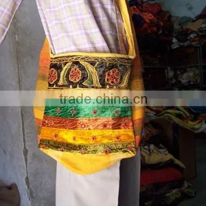 LATEST ARRIVAL~INDIAN HANDMADE MODI VELET FASHION BAG WITH MIRROR WORK thumbnail-1