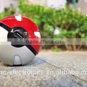 New Hot Sale Portable Lithium Polymer Battery Pokemon Poke Ball Power Bank Charger With Key Chain Quality Choice Su thumbnail-1