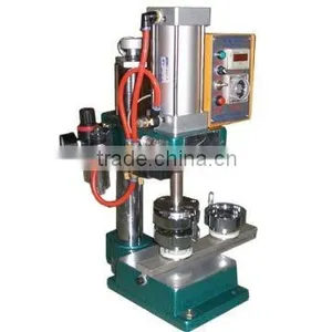 Pneumatic Automatic Metal Button Badge Pin Making Machine thumbnail-1