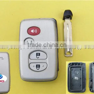 3+1 Buttons Silver Cover Smart Key Case for Toyota Camry Remote Transmitter Key HYQ14AAB thumbnail-1