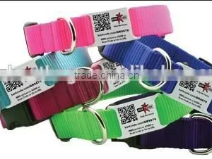 Laser Engraving Unique QR Code Laser Engraved Dog Collar thumbnail-2