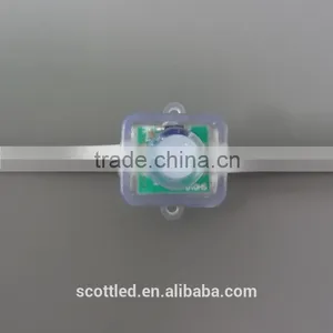 WS2811 DC12V Square Type 12mm Led Pixel String Light RGB Color;50pcs a String thumbnail-1