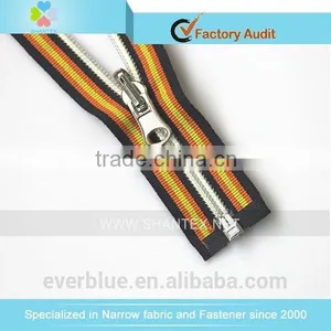 NO.5 Nylon Zipper Open End Reversal Slider Colorful Tape thumbnail-1